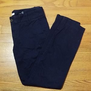 J. CREW Frankie Size 6 Navy Blue Pants